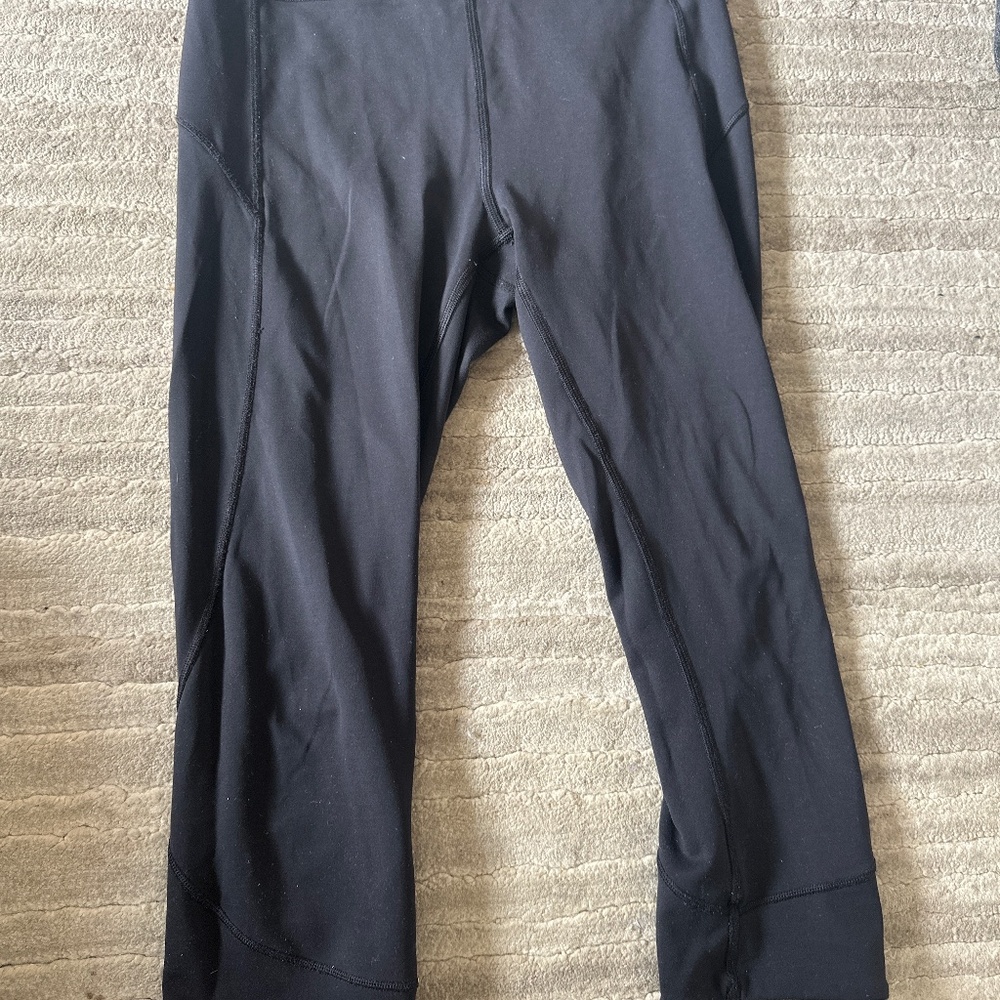 Capri length lululemon leggings black size 8